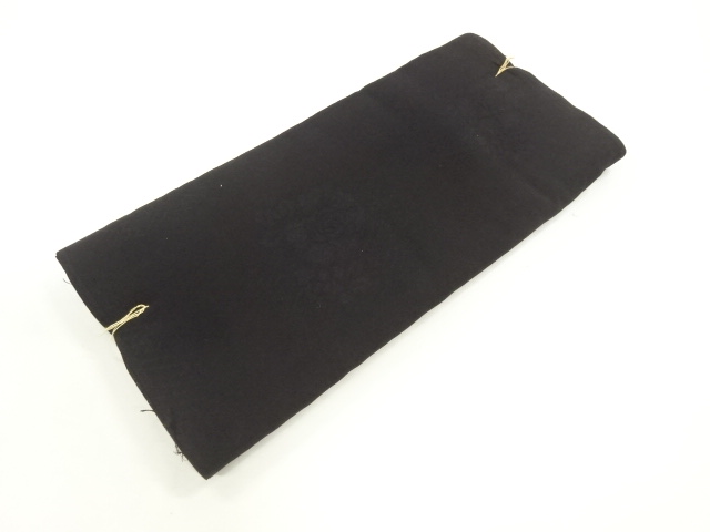 JAPANESE KIMONO / ANTIQUE ARAIHARI  FOR HAORI / SILK / WOVEN FLOWERS